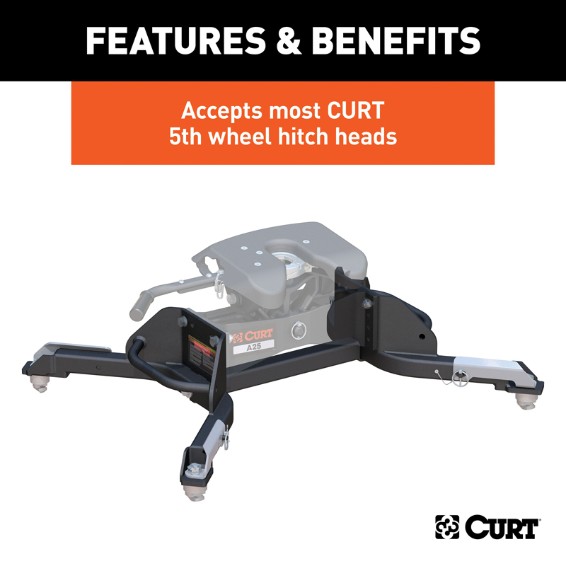 CURT | Puck System 5th Wheel Legs - Ram 2500 / 3500 2013-2022