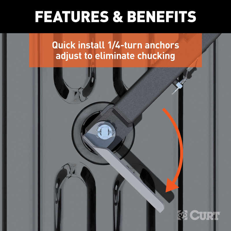 CURT | Puck System 5th Wheel Legs - Ram 2500 / 3500 2013-2022