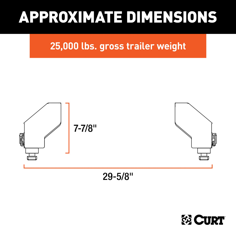 CURT | Puck System 5th Wheel Legs - Silverado / Sierra 2500 HD / 3500 HD 6.0L / 6.6L 2016-2019