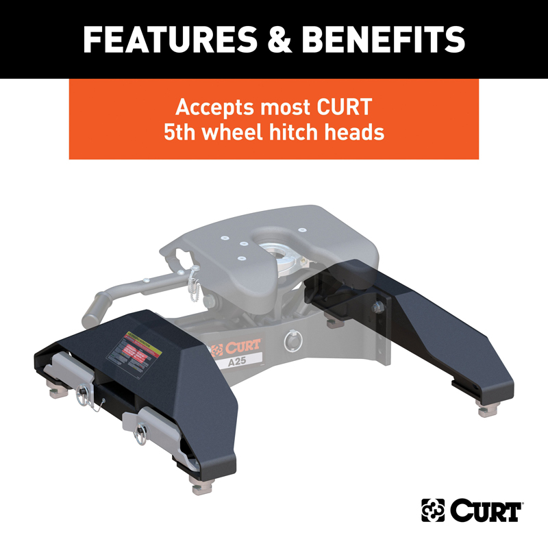 CURT | Puck System 5th Wheel Legs - Silverado / Sierra 2500 HD / 3500 HD 6.0L / 6.6L 2016-2019