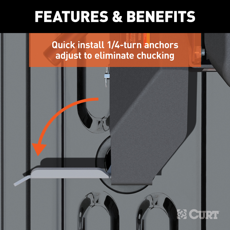 CURT | Puck System 5th Wheel Legs - Silverado / Sierra 2500 HD / 3500 HD 6.0L / 6.6L 2016-2019