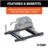 CURT | Puck System 5th Wheel Adapter with Rails - Chevrolet / Ford / GMC 2011-2023