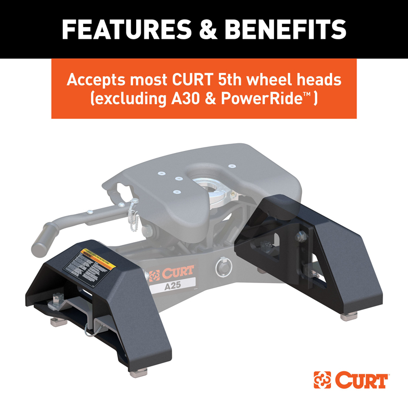 CURT | Puck System 5th Wheel Legs - Silverado / Sierra 2500 HD / 3500 HD 6.6L 2020-2023