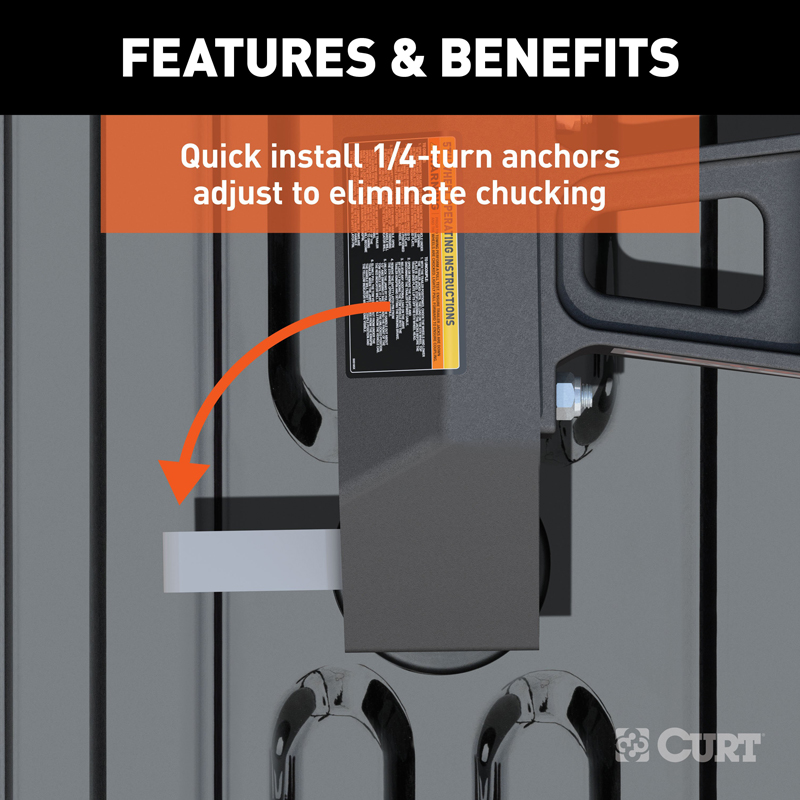 CURT | Puck System 5th Wheel Legs - Silverado / Sierra 2500 HD / 3500 HD 6.6L 2020-2023