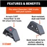 CURT | Puck 5th Wheel Legs - Silverado / Sierra 2500 HD / 3500 HD 6.6L 2020-2023