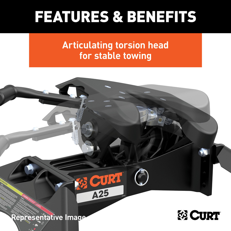 CURT | A25 5th Wheel Hitch - F-250 / F-350 2011-2022