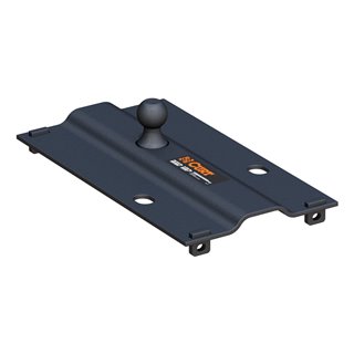 CURT | Bent Plate 5th Wheel Rail Gooseneck Hitch with 2-5/16" Ball, 25K (3" Offset)