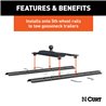 CURT | Bent Plate 5th Wheel Rail Gooseneck Hitch with 2-5/16" Ball, 25K (3" Offset)