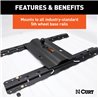 CURT | Bent Plate 5th Wheel Rail Gooseneck Hitch with 2-5/16" Ball, 25K (3" Offset)