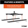 CURT | Spyder 5th Wheel Rail Gooseneck Hitch with 2-5/16" Ball, 25K