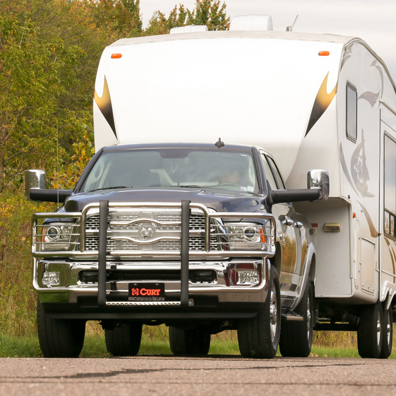 CURT | Universal 5th Wheel Base Rails, 25K (Gloss Black)