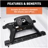CURT | Universal 5th Wheel Base Rails, 25K (Carbide Black)