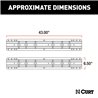 CURT | Universal 5th Wheel Base Rails, 25K (Carbide Black)
