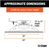 CURT | Q25 5th Wheel Hitch with Rails