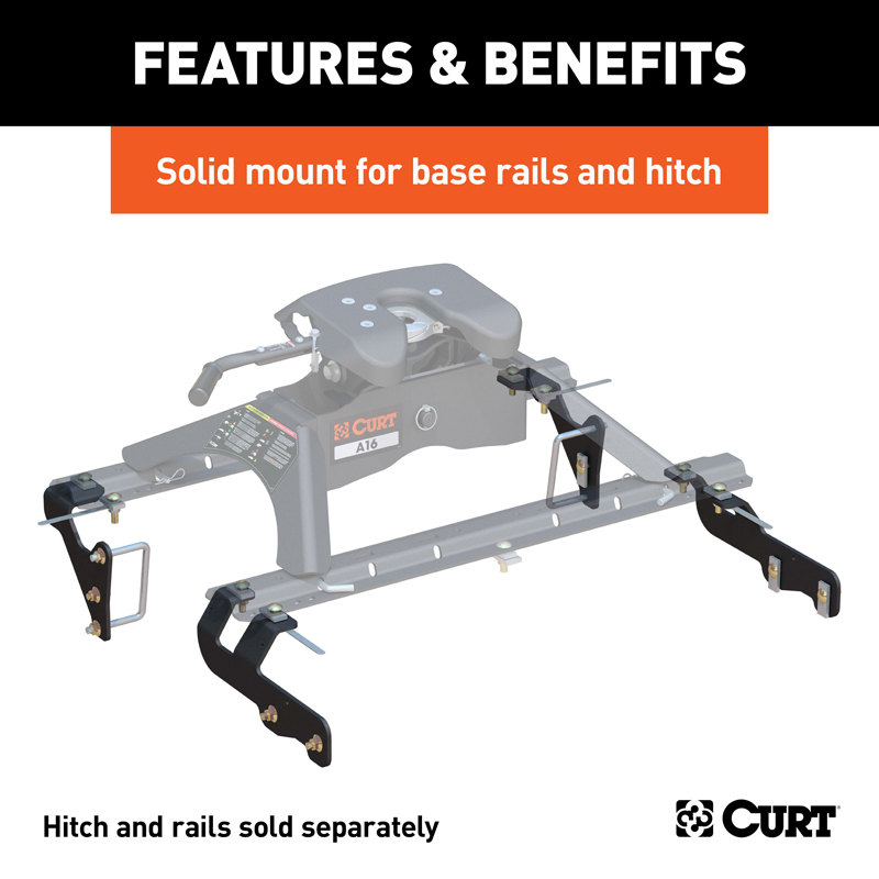 CURT | Custom 5th Wheel Brackets - Ram 1500 3.0L / 3.6L / 5.7L 2019-2022