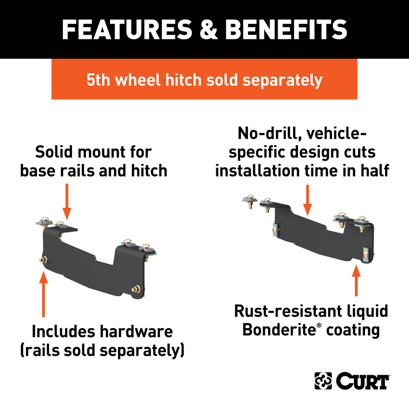 CURT | Custom 5th Wheel Brackets - F-150 2004-2014