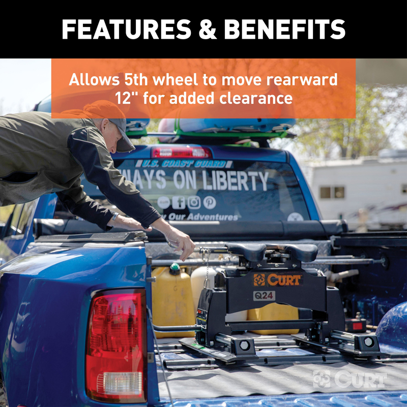 CURT | R24 5th Wheel Roller, 24,000 lbs.