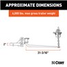 CURT | Round Bar Weight Distribution Hitch with Integrated Lubrication (5-6K)