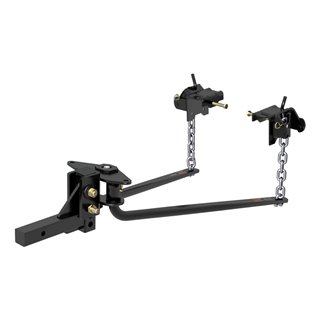 CURT | Round Bar Weight Distribution Hitch with Integrated Lubrication (10-14K)