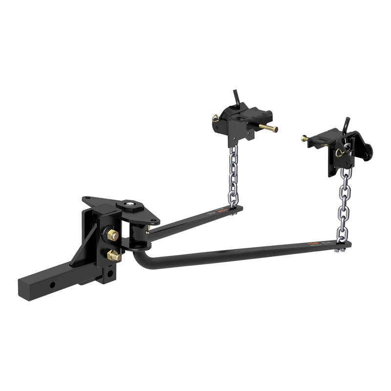 CURT | Round Bar Weight Distribution Hitch with Integrated Lubrication (10-14K)
