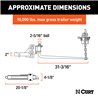 CURT | Round Bar Weight Distribution Hitch with Lubrication, Sway Control (8-10K)