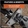 CURT | Round Bar Weight Distribution Hitch with Lubrication, Sway Control (10-14K)