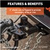 CURT | Round Bar Weight Distribution Hitch with Lubrication, Sway Control (10-14K)