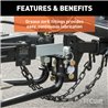 CURT | Round Bar Weight Distribution Hitch with Lubrication, Sway Control (10-14K)