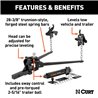 CURT | Short Trunnion Bar Weight Distribution Hitch with Sway Control (10-15K, 28-3/8")