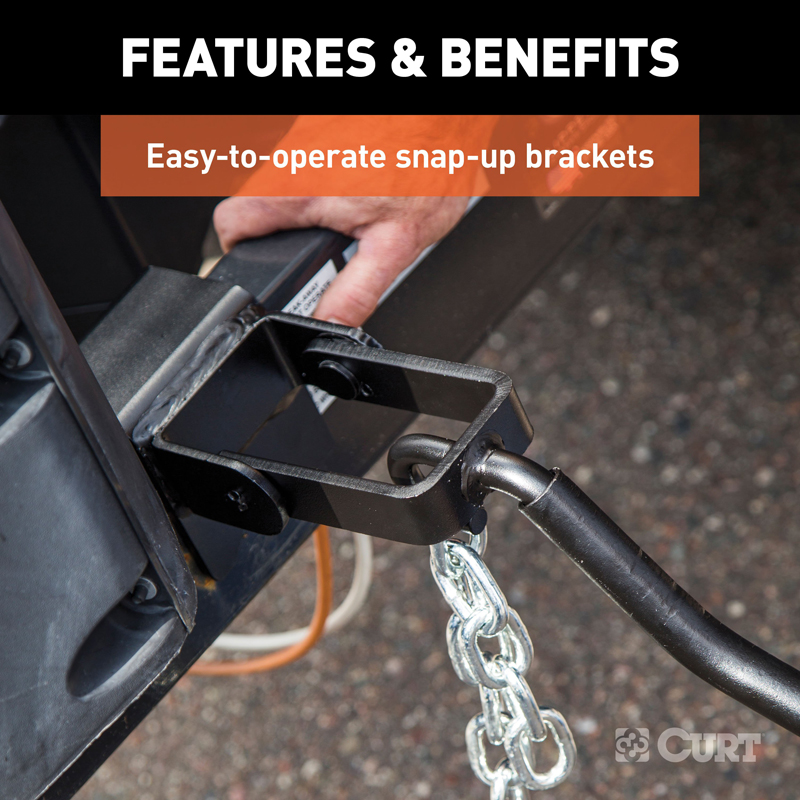 CURT | Short Trunnion Bar Weight Distribution Hitch with Sway Control (10-15K, 28-3/8")