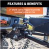 CURT | Short Trunnion Bar Weight Distribution Hitch with Sway Control (10-15K, 28-3/8")