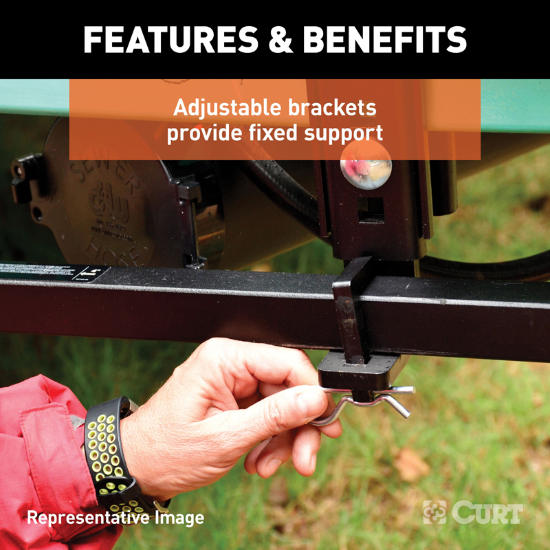 CURT | TruTrack 4P Weight Distribution Hitch with 4x Sway Control, 8-10K