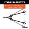 CURT | TruTrack 4P Weight Distribution Hitch with 4x Sway Control, 8-10K