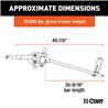 CURT | TruTrack 4P Weight Distribution Hitch with 4x Sway Control, 10-15K