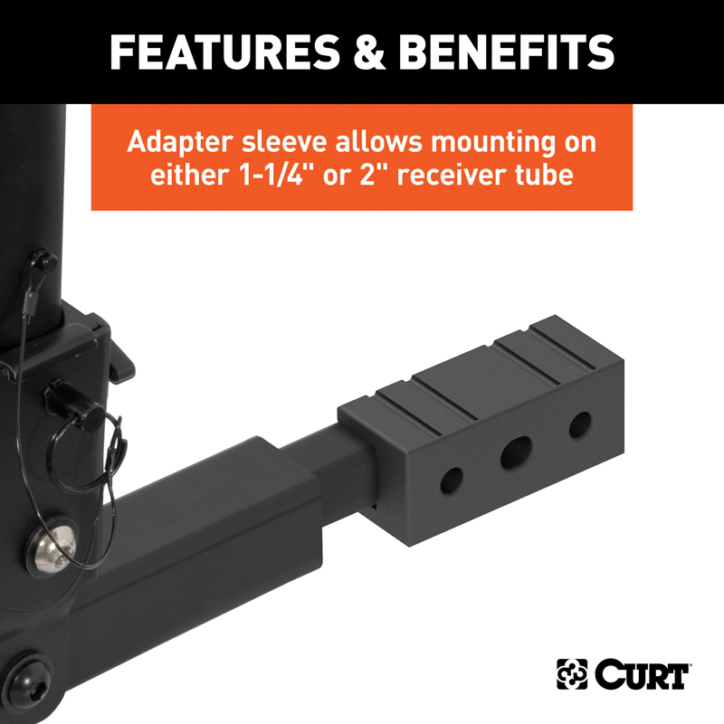 CURT | Hitch-Mounted Bike Rack (2 Bikes, 1-1/4" or 2" Shank)