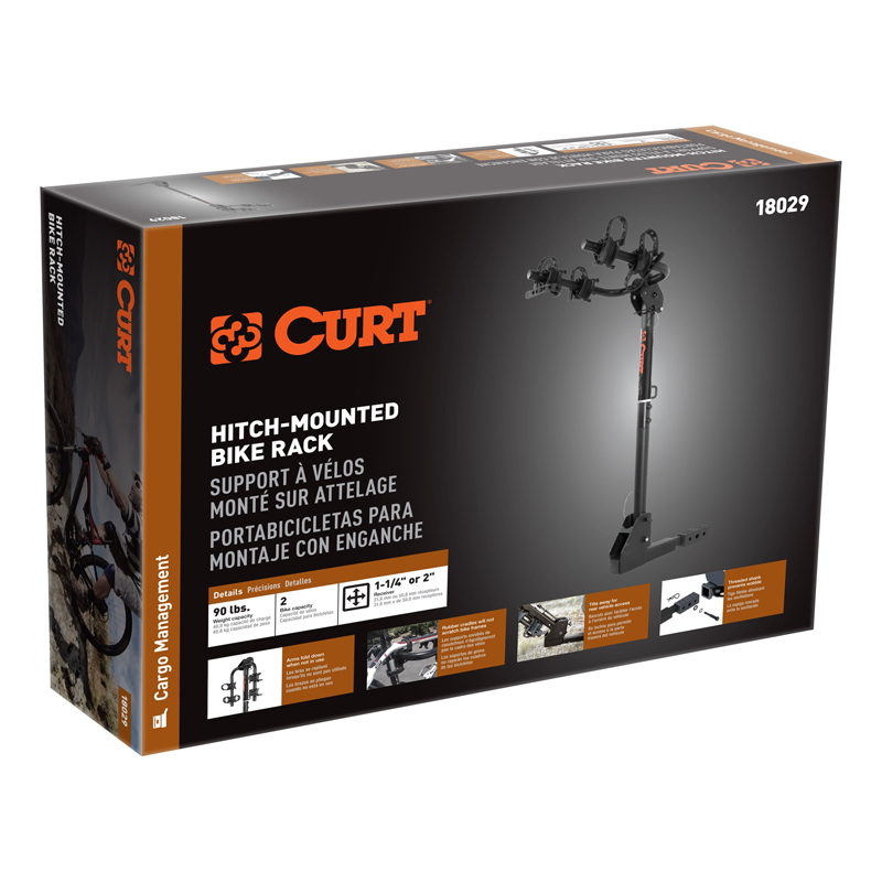 CURT | Hitch-Mounted Bike Rack (2 Bikes, 1-1/4" or 2" Shank)