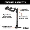 CURT | Premium Hitch-Mounted Bike Rack (4 Bikes, 2" Shank)