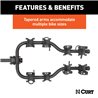 CURT | Premium Hitch-Mounted Bike Rack (4 Bikes, 2" Shank)