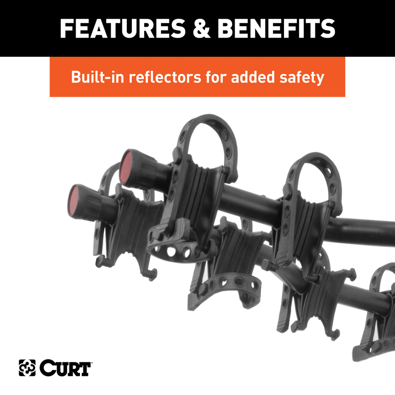 CURT | Premium Hitch-Mounted Bike Rack (4 Bikes, 2" Shank)