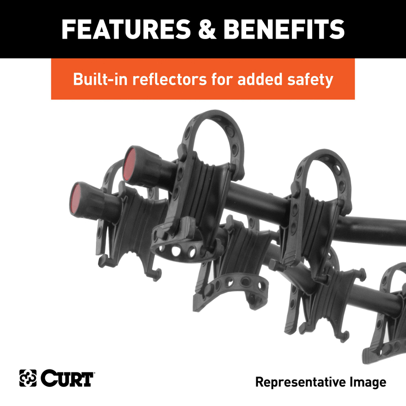 CURT | Premium Hitch-Mounted Bike Rack (5 Bikes, 2" Shank)