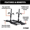 CURT | Tray-Style Hitch-Mounted Bike Rack (4 Bikes, 2" Shank)