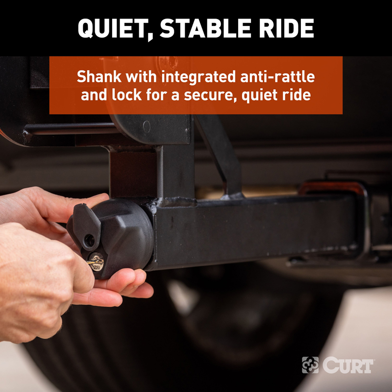 CURT | Aluminum Tray-Style Hitch-Mounted Bike Rack (2 Bikes, 2" Shank)
