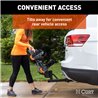 CURT | Aluminum Tray-Style Hitch-Mounted Bike Rack (2 Bikes, 2" Shank)