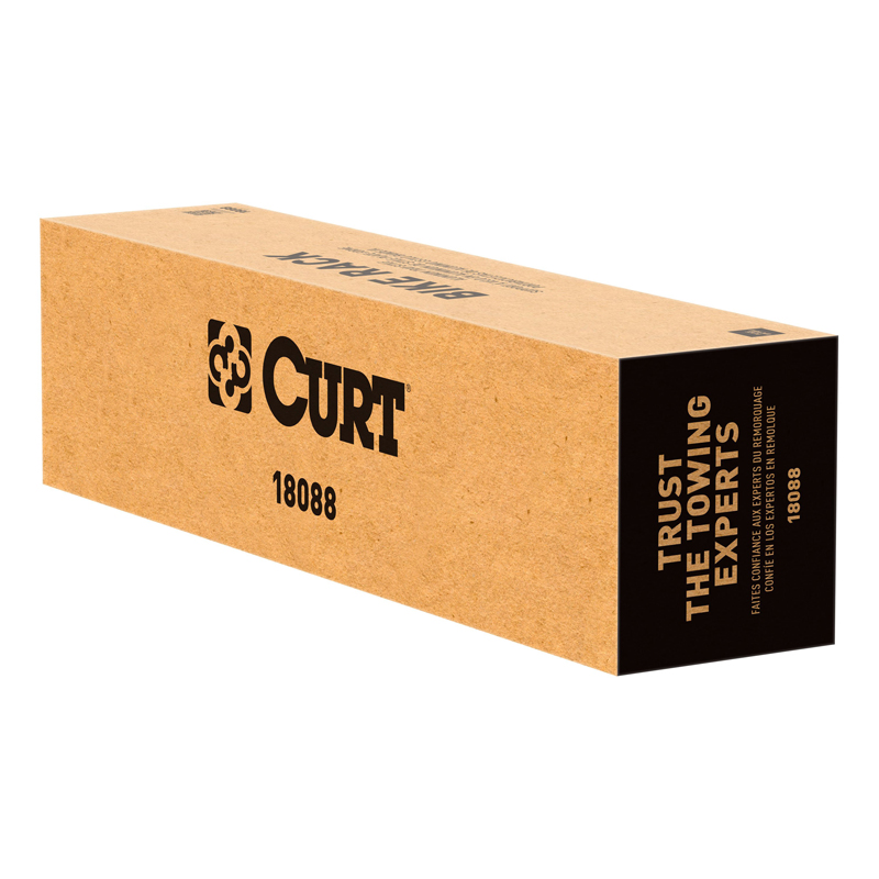CURT | Aluminum Tray-Style Hitch-Mounted Bike Rack (2 Bikes, 2" Shank)