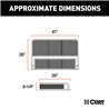 CURT | 41" x 26" Black Steel Universal ATV Cargo Carrier