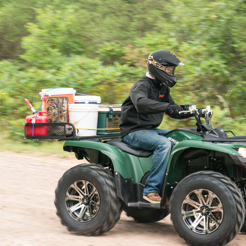 CURT | 41" x 26" Black Steel Universal ATV Cargo Carrier