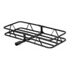 CURT | 48" x 20" Black Steel Basket Cargo Carrier (1-1/4", 2" Adapter, 500 lbs.)