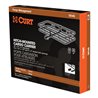 CURT | 48" x 20" Black Steel Basket Cargo Carrier (1-1/4", 2" Adapter, 500 lbs.)