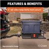 CURT | 60" x 20" Black Steel Basket Cargo Carrier (Fixed 2" Shank, 500 lbs.)
