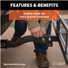 CURT | 60" x 20" Black Steel Basket Cargo Carrier (Fixed 2" Shank, 500 lbs.)